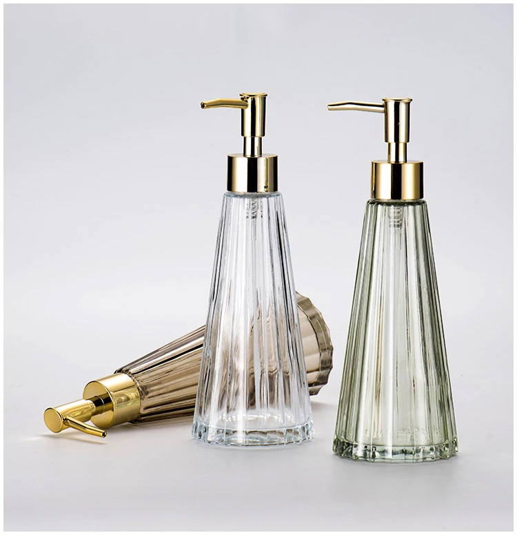 accessoire de bain design conique en verre
